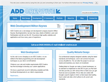 Tablet Screenshot of add-creative.co.uk